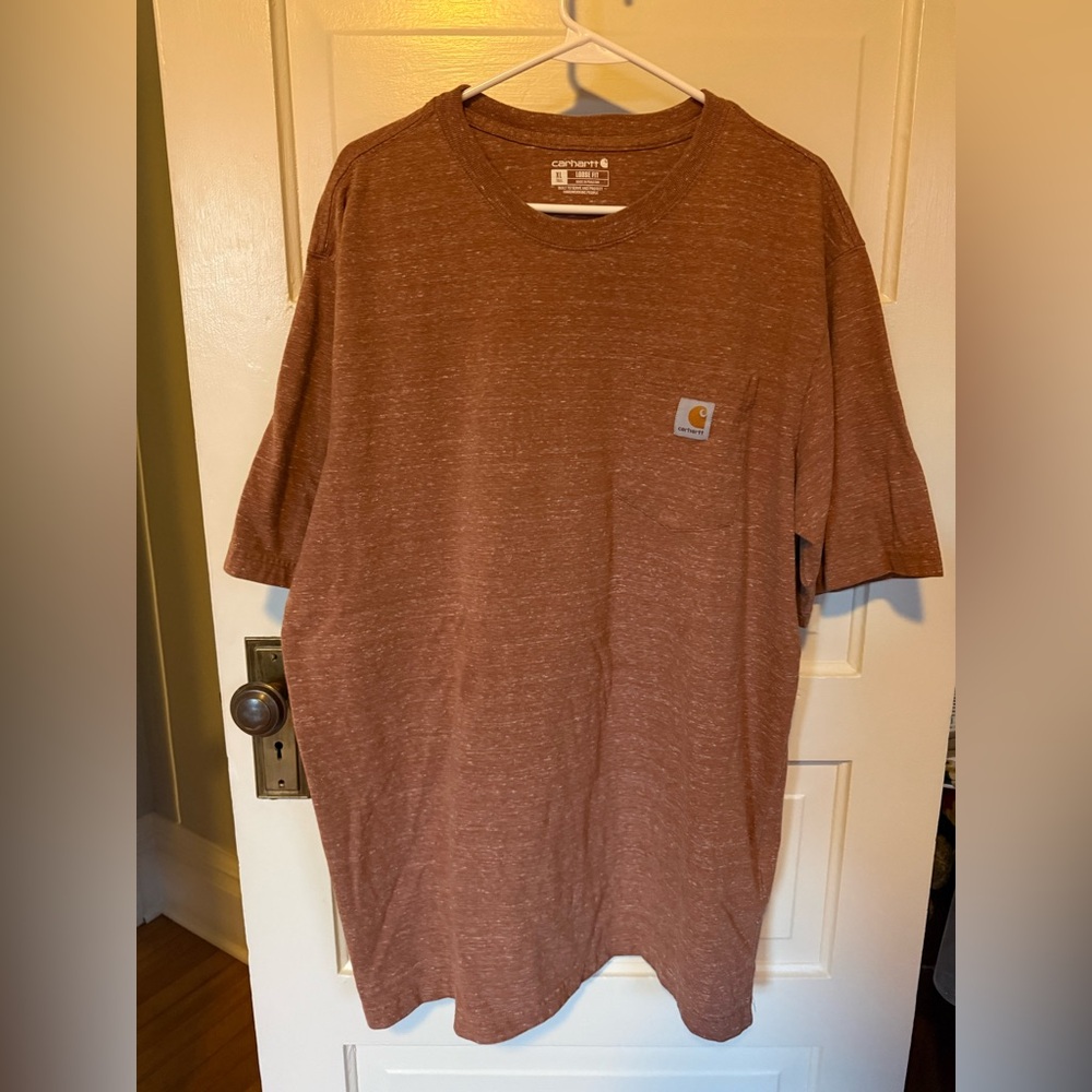 Carhartt Men's burnt orange t-shirt size XL long